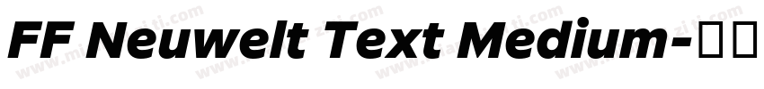 FF Neuwelt Text Medium字体转换